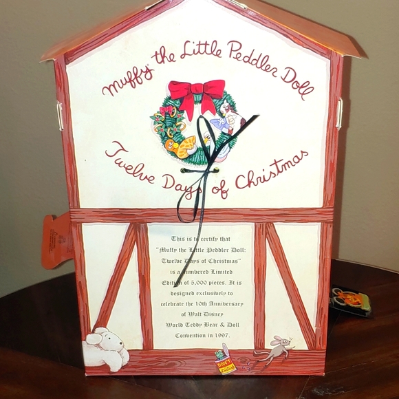 Muffy Little Peddler- Twelve Days of Christmas- Walt Disney Limited Edition. - Picture 2 of 3